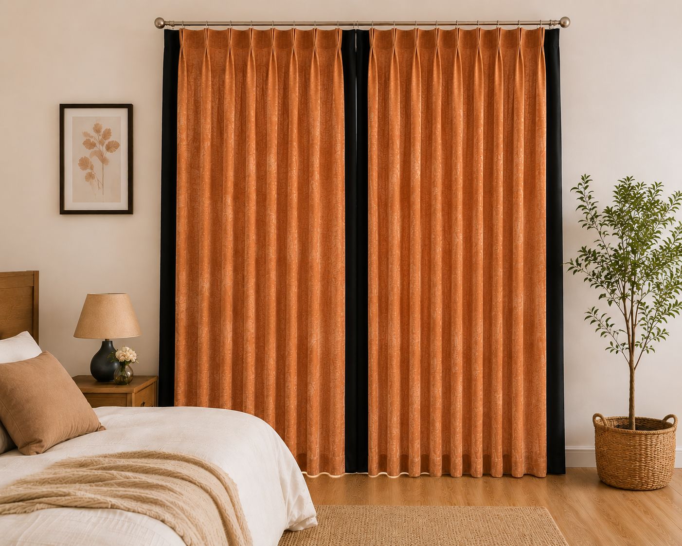 Monarch Linen - Burnt Orange