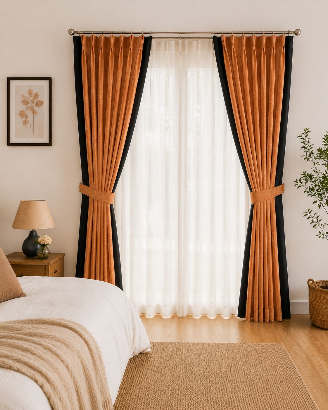 Monarch Linen - Burnt Orange