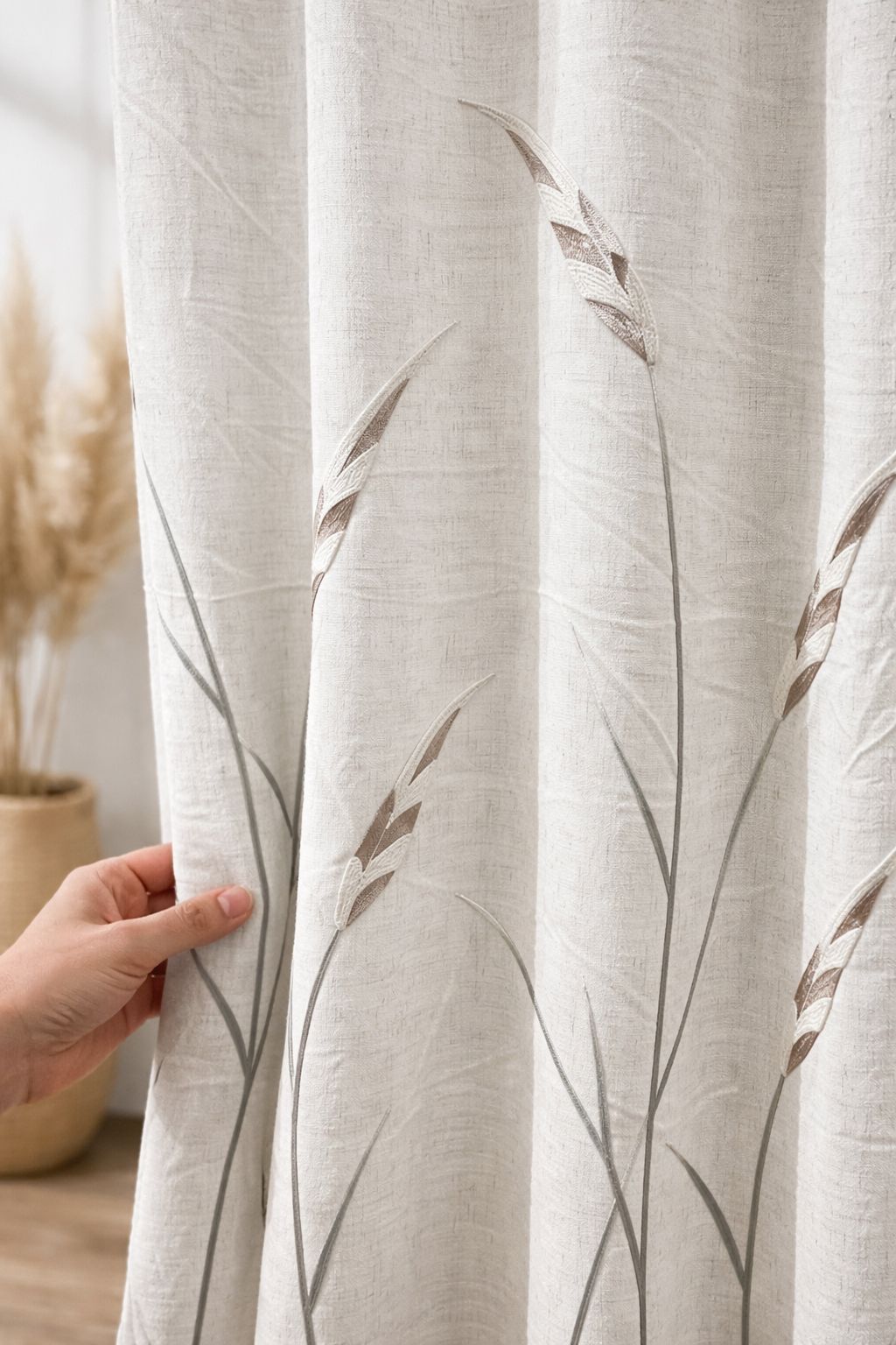 Homera - Meadow Whisper Linen Sheers