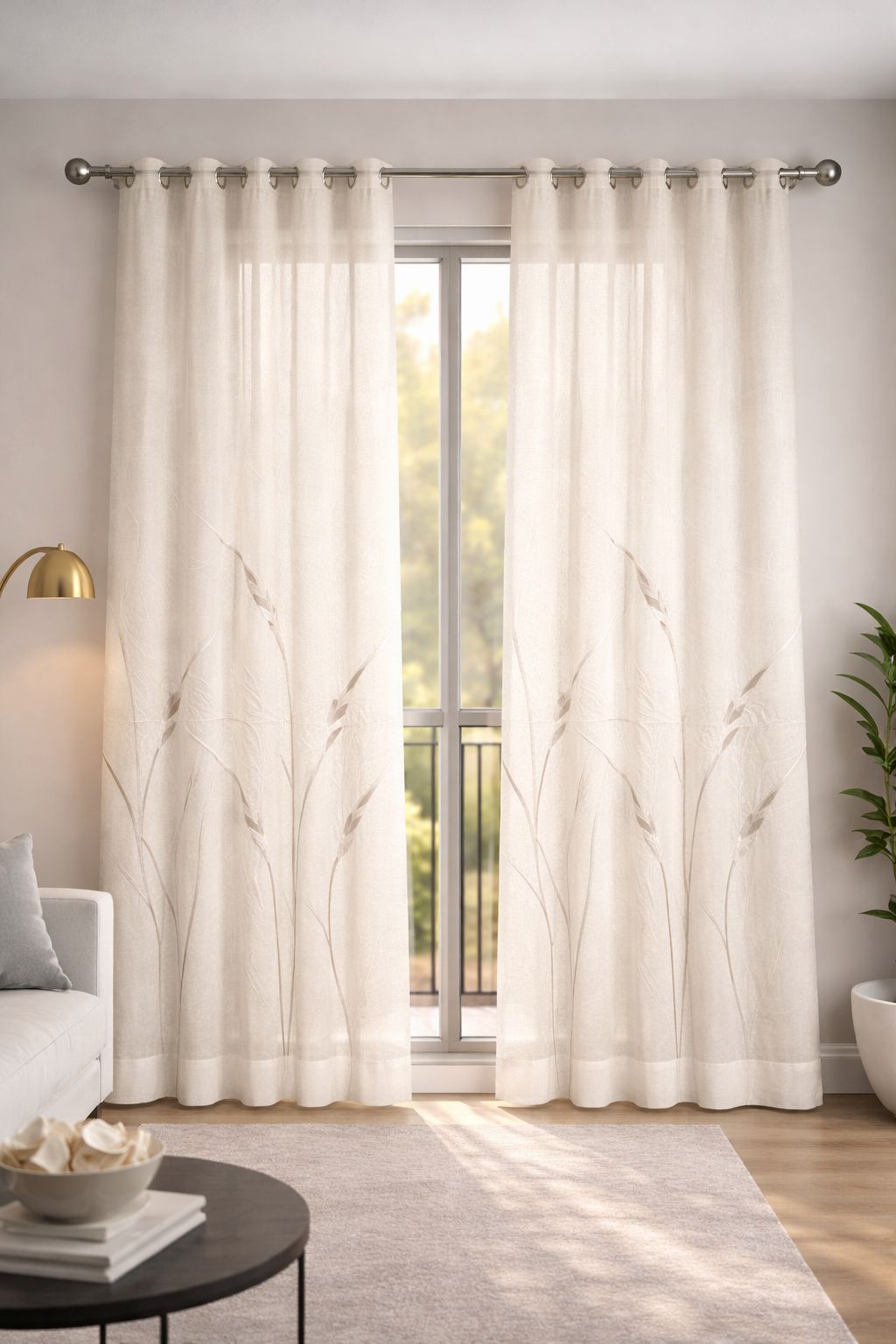Homera - Meadow Whisper Linen Sheers