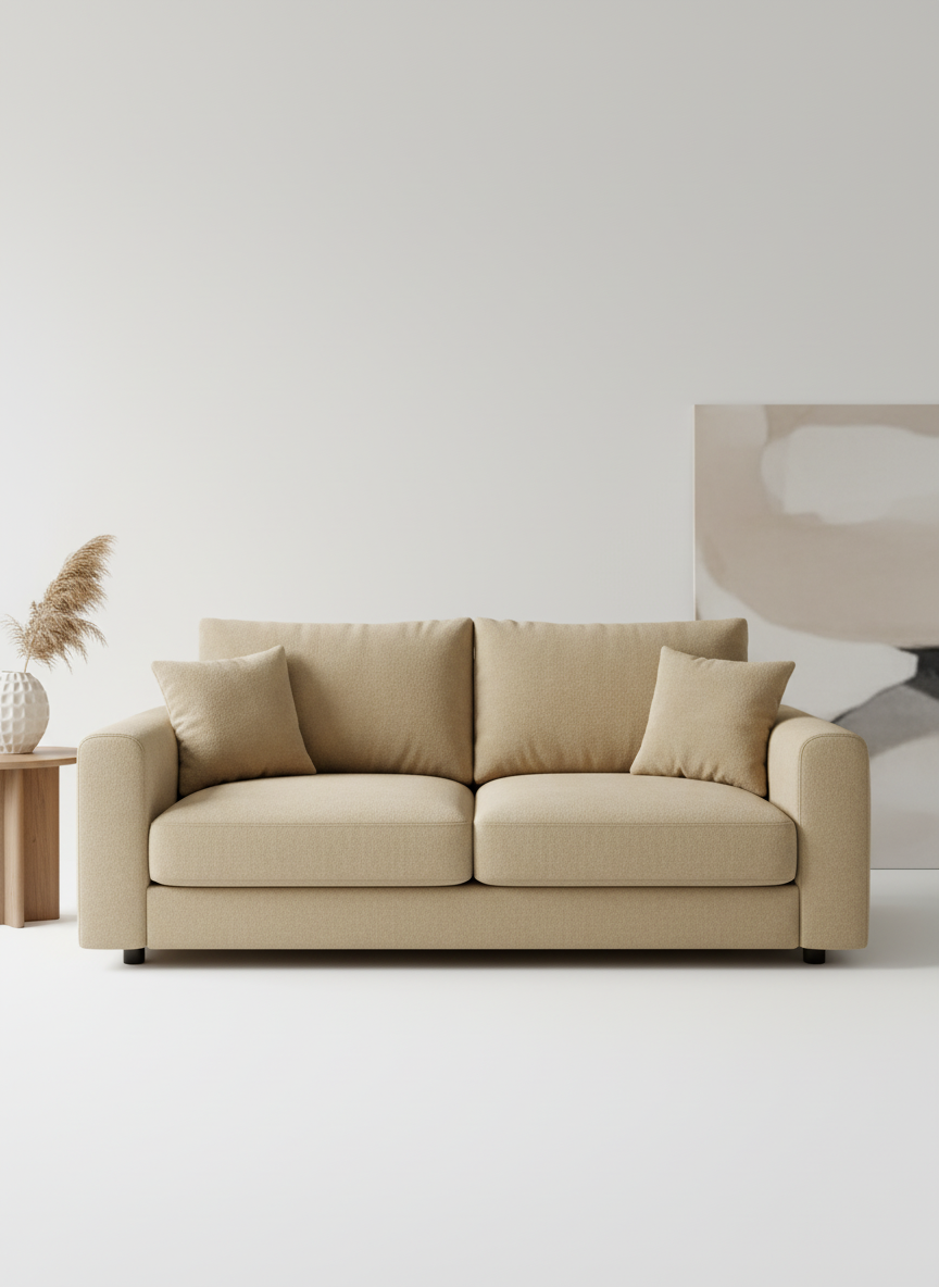 Italian velvet upholstery fabric (Authentic Beige)