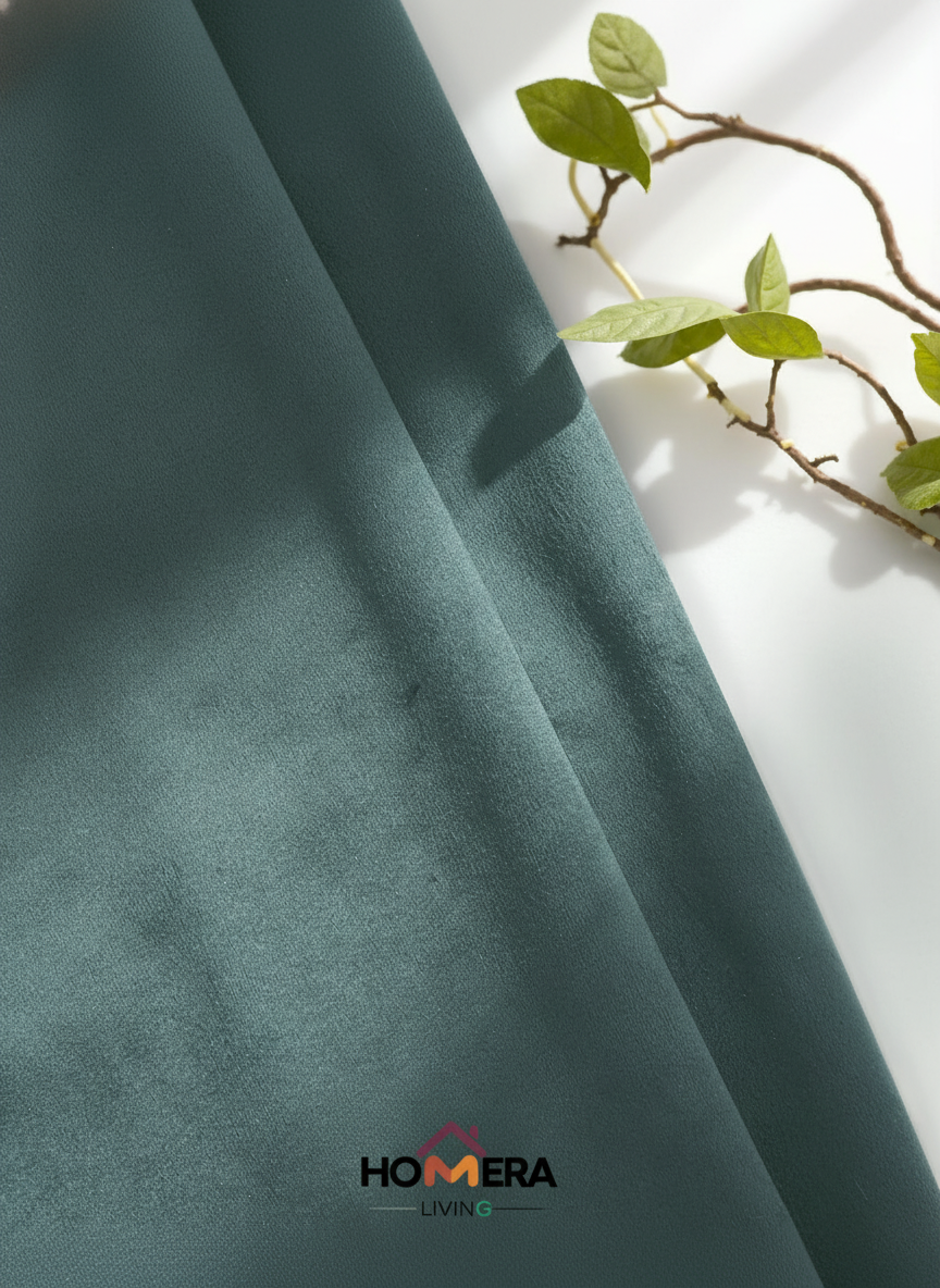 Velora Collection — Premium Heavy-Drape Window Curtains (Turquoise)