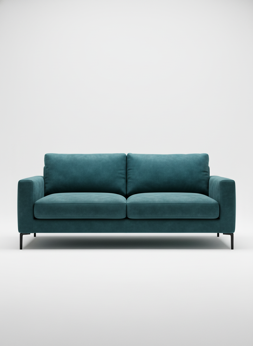 Italian velvet upholstery fabric ( Teal Grunge)