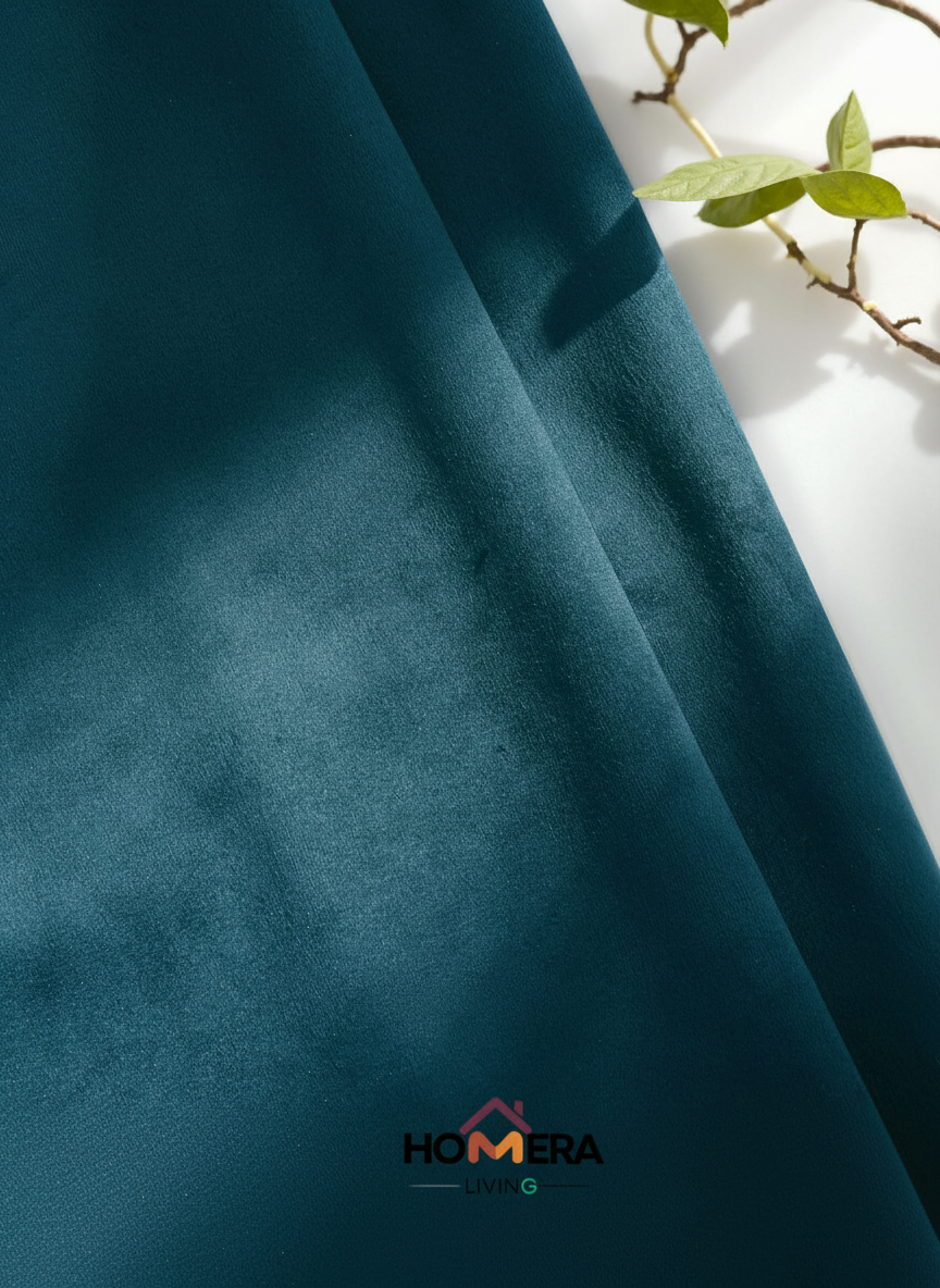 Velora Collection — Premium Heavy-Drape Window Curtains (Royal blue)