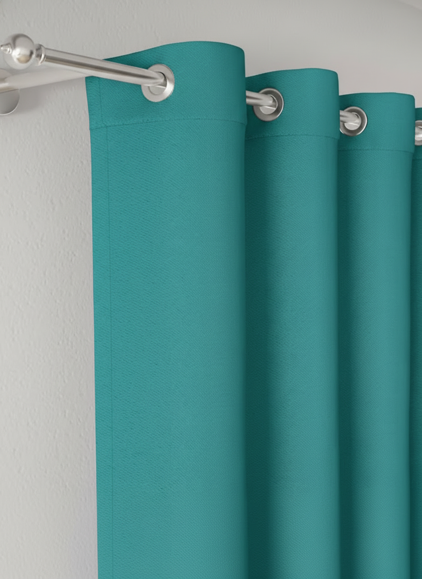 LumiShade Collection Plain Curtains - {Dark aqua)