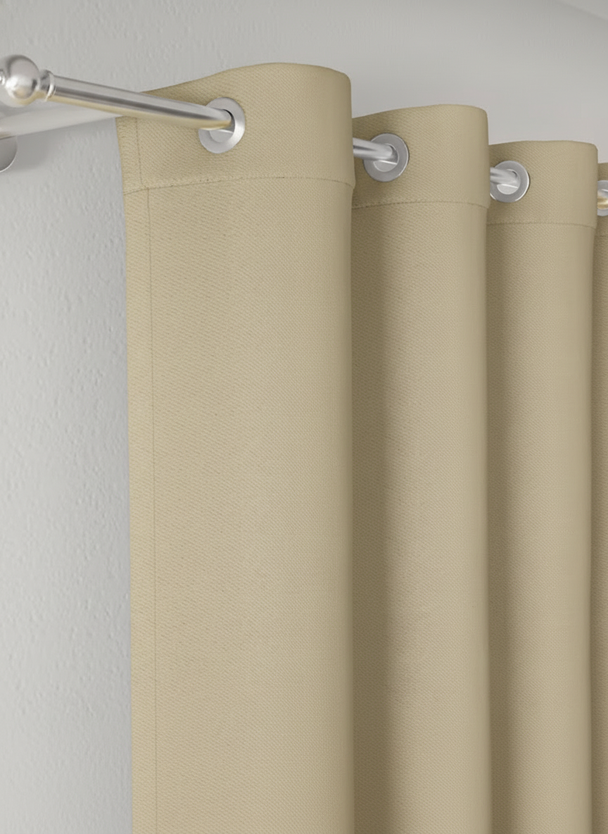 LumiShade Collection Plain Curtains - {Matte khaki)