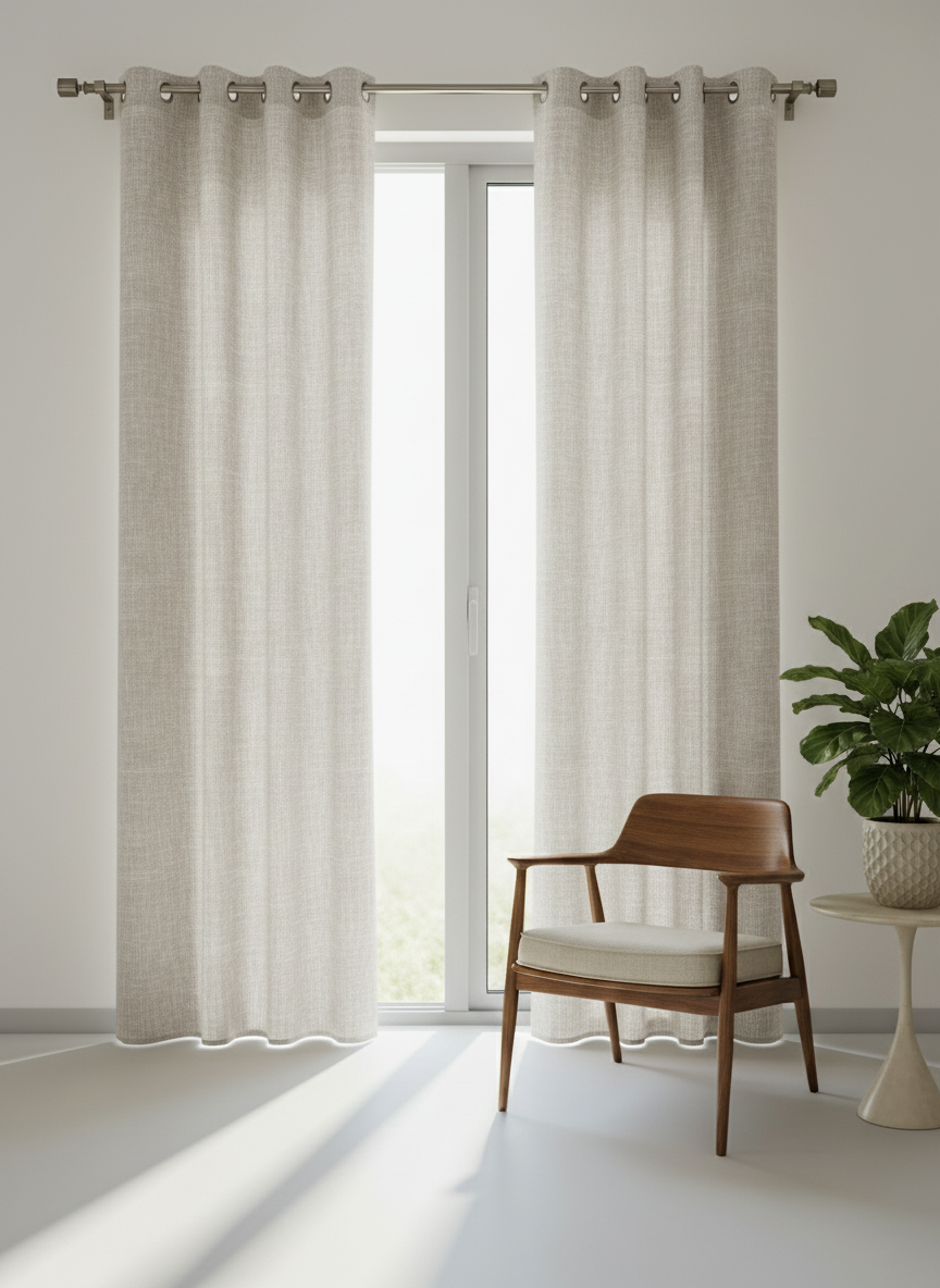 Lunara Collection — Premium Heavy-Drape Window Curtains (Pastel Stone)