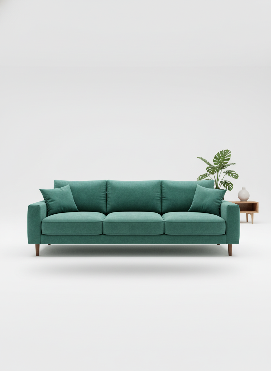 Italian velvet upholstery fabric (Dark sea Green)