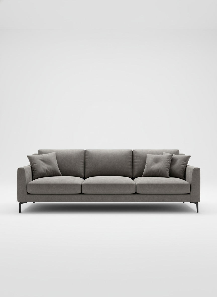 Italian velvet upholstery fabric (Ironside Gray)