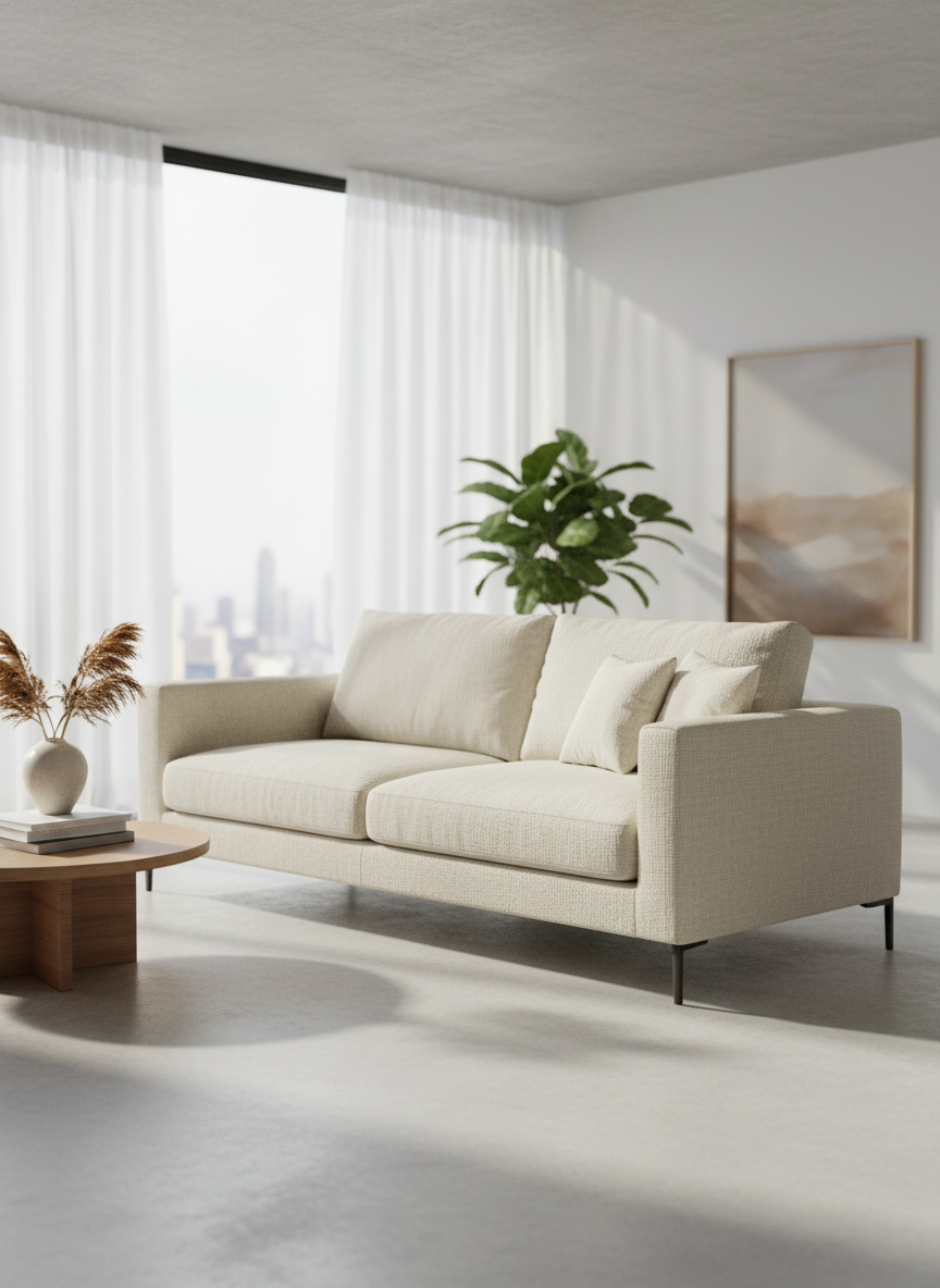Italian velvet upholstery fabric (Premium White)