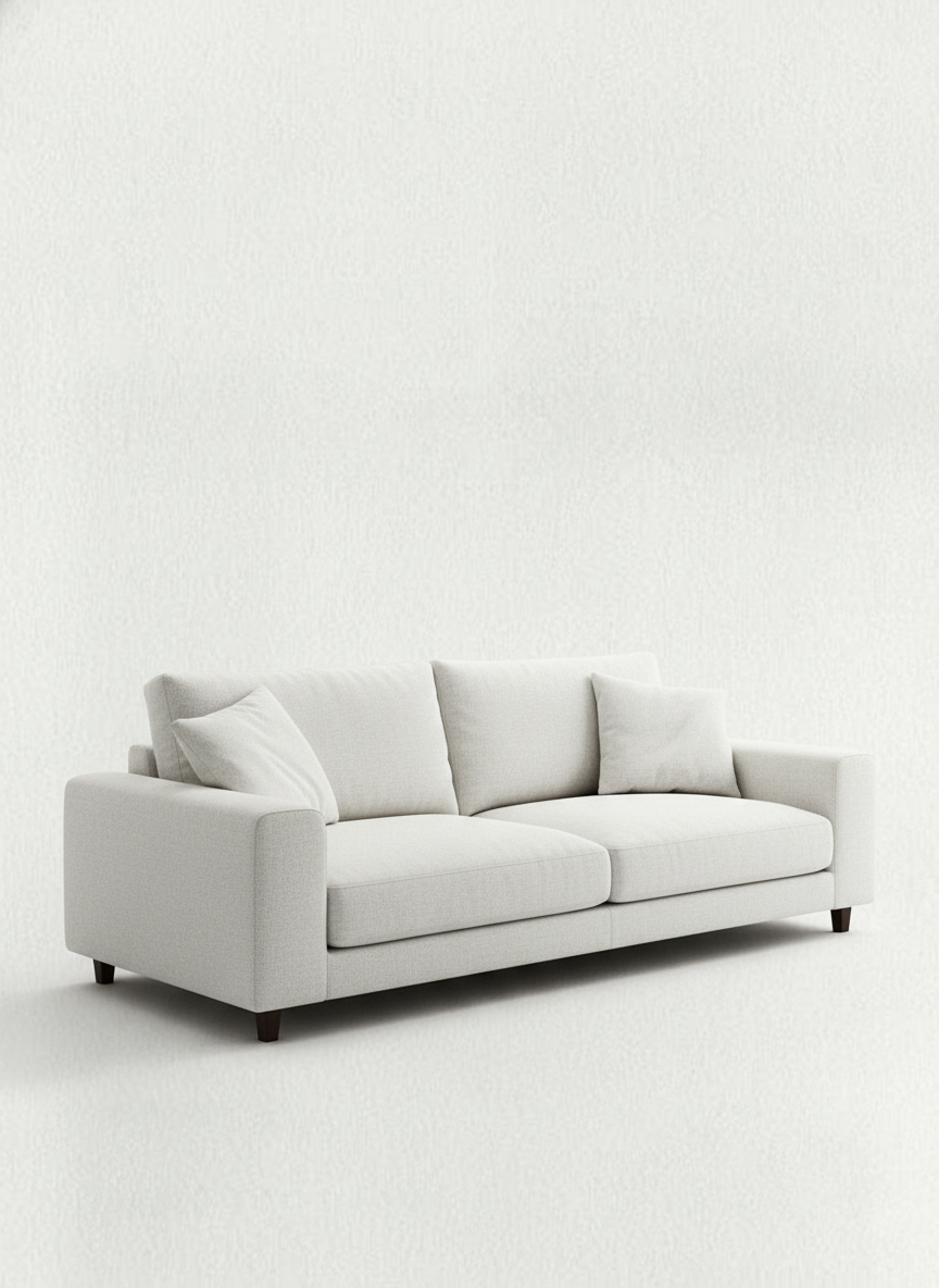 Italian velvet upholstery fabric (Subtle White)