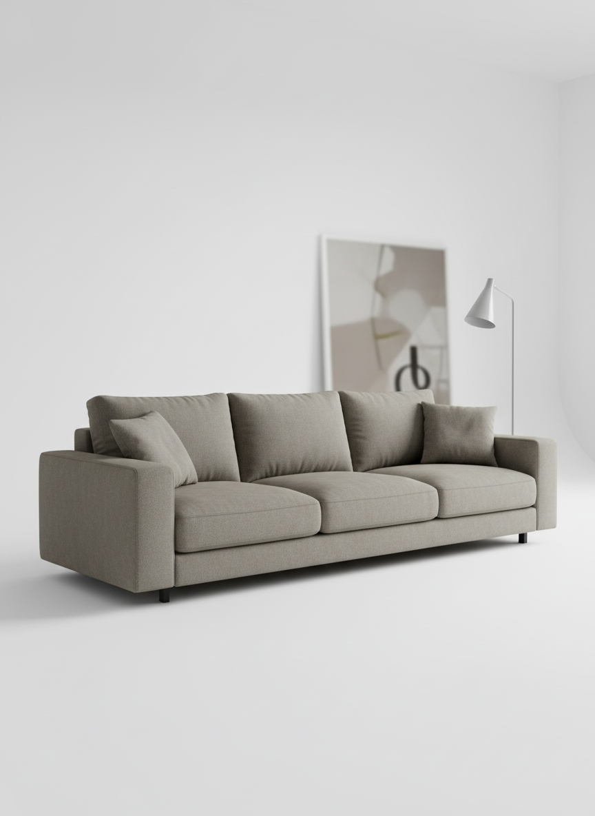 Italian velvet upholstery fabric (Weathered Gray)