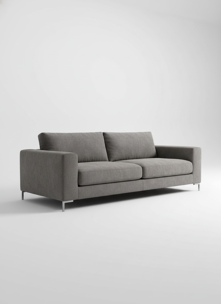 Italian velvet upholstery fabric (Ironside Gray)