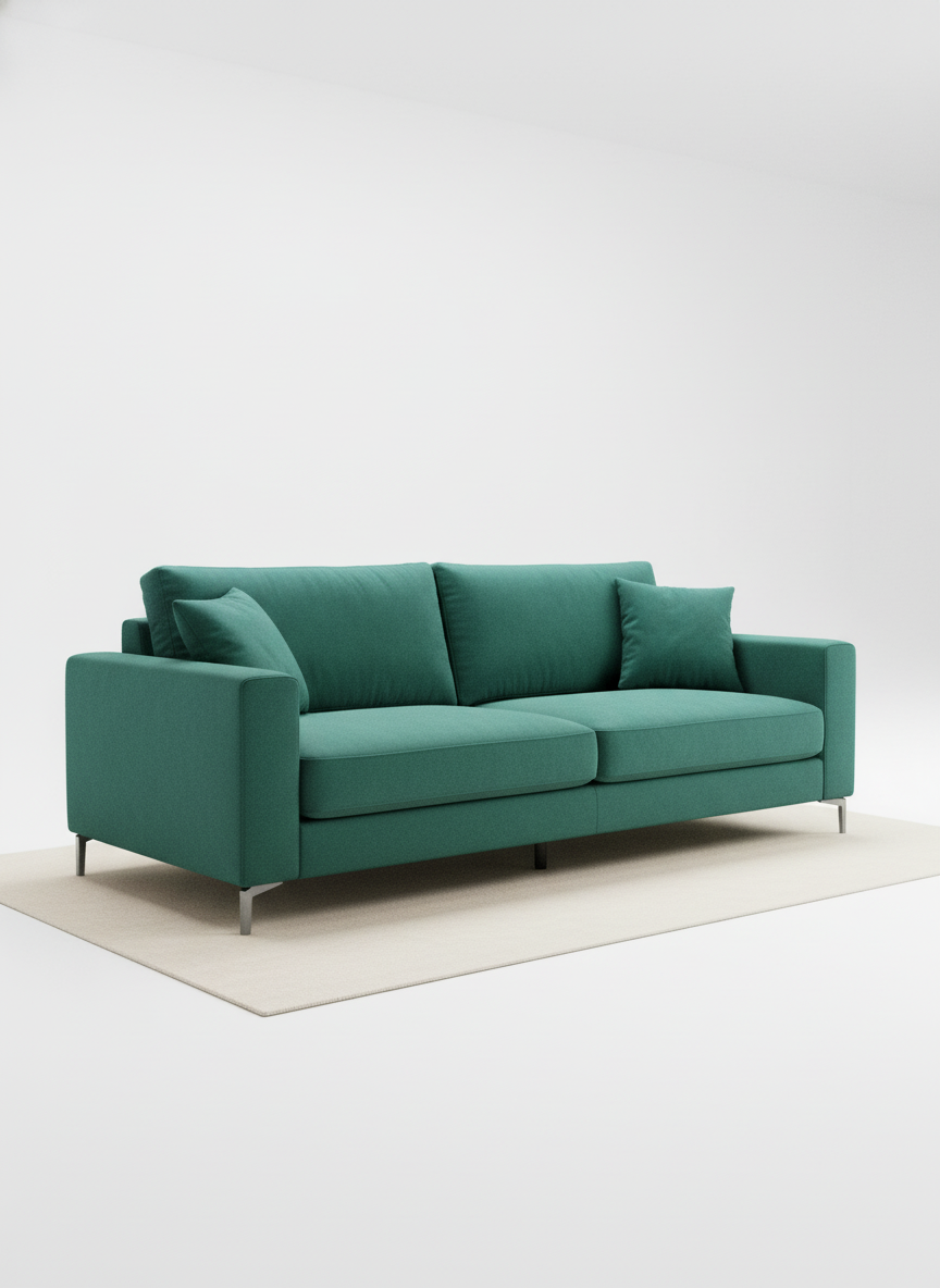 Italian velvet upholstery fabric (Dark sea Green)