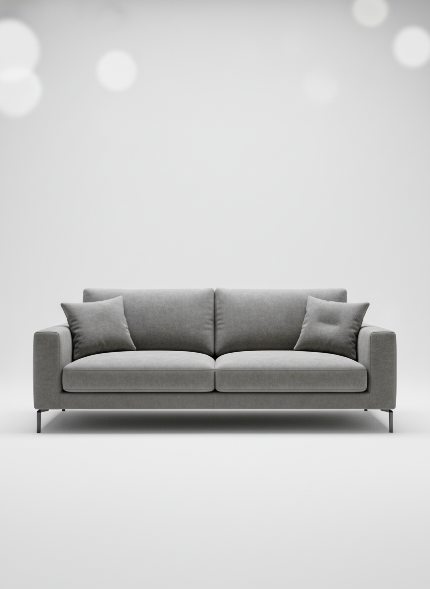 Italian velvet upholstery fabric (Pearl Grey)
