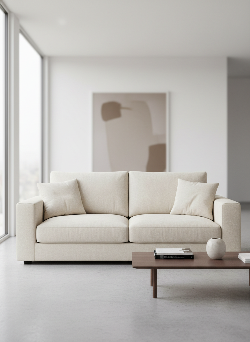 Italian velvet upholstery fabric (Ballet White)