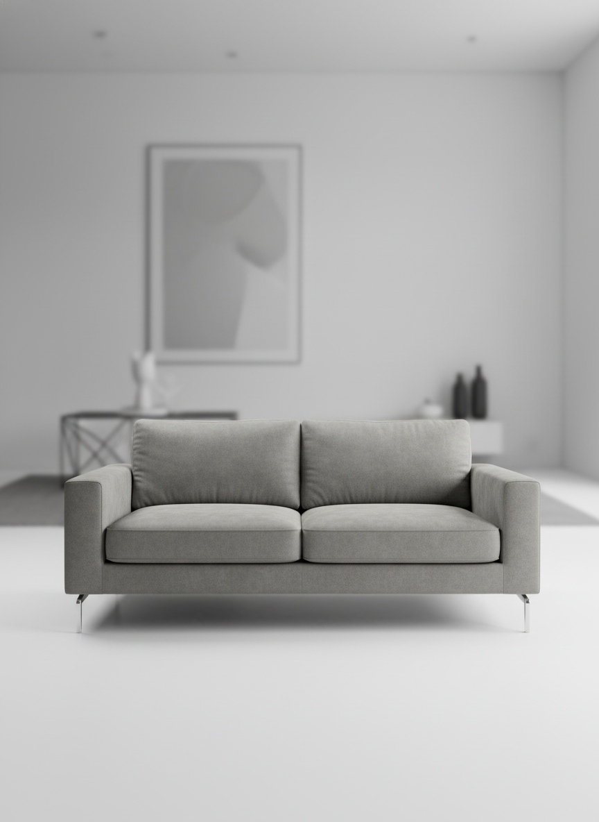 Italian velvet upholstery fabric (Pearl Grey)