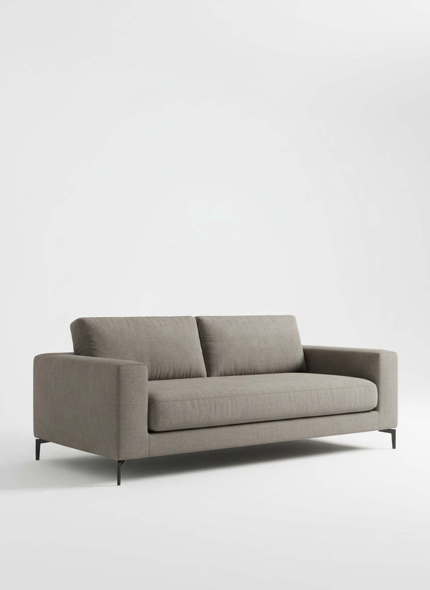 Italian velvet upholstery fabric (Weathered Gray)