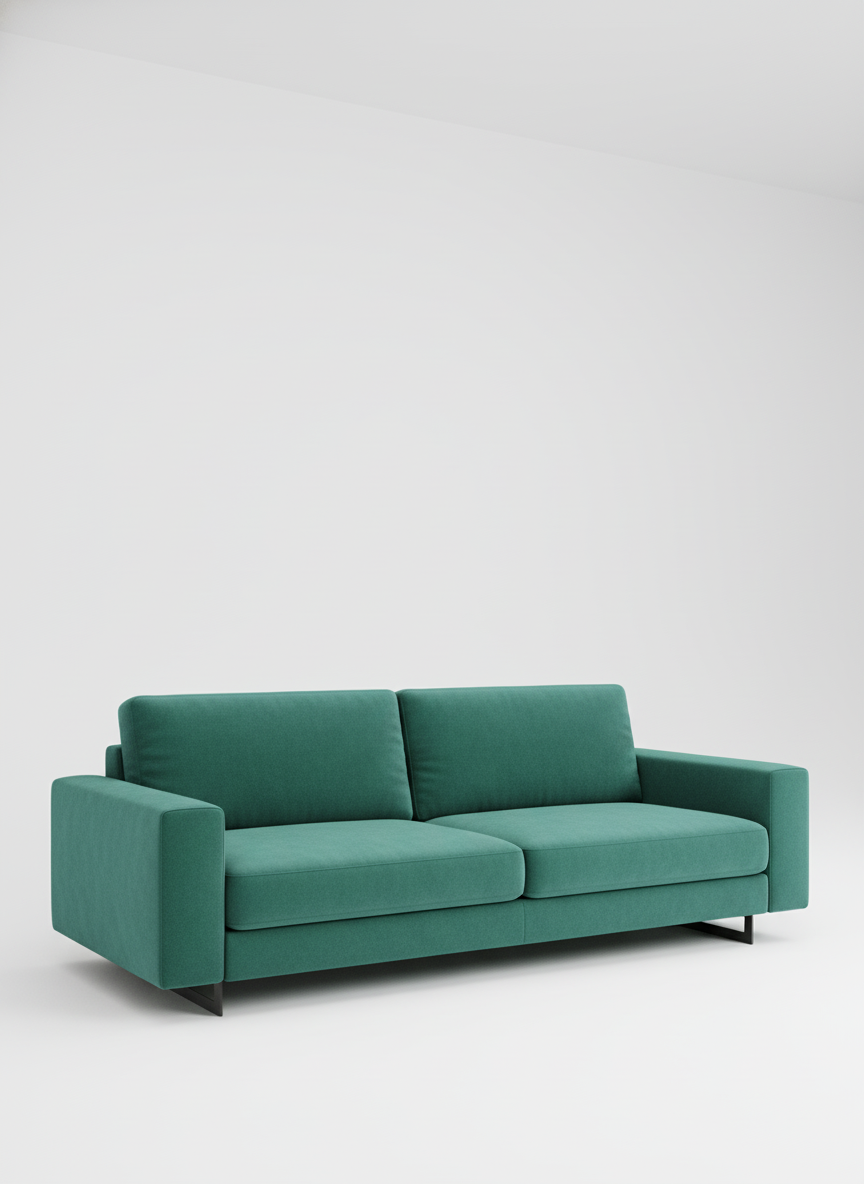 Italian velvet upholstery fabric (Dark sea Green)
