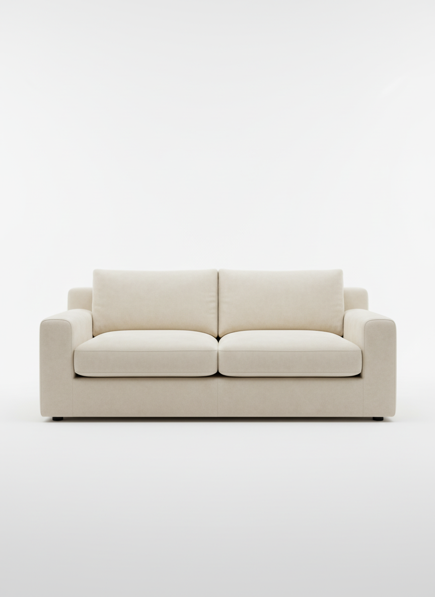 Italian velvet upholstery fabric (White Rock)
