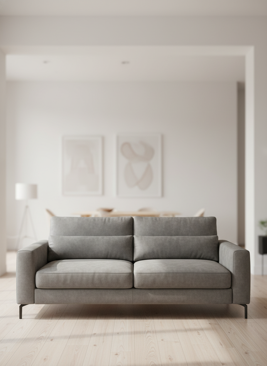 Italian velvet upholstery fabric (Pearl Grey)